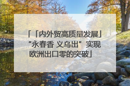 「内外贸高质量发展」“永春香 义乌出”实现欧洲出口零的突破