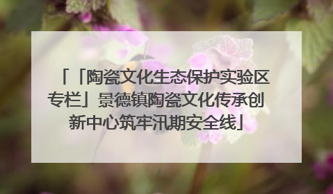 「陶瓷文化生态保护实验区专栏」景德镇陶瓷文化传承创新中心筑牢汛期安全线