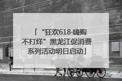 “狂欢618·嗨购不打烊”黑龙江促消费系列活动明日启动