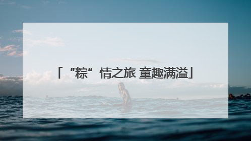 “粽”情之旅 童趣满溢
