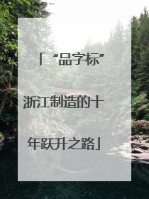 “品字标”浙江制造的十年跃升之路