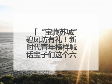 “宝藏苏城”碧凤坊有礼！新时代青年榜样喊话宝子们这个六一来平江街道