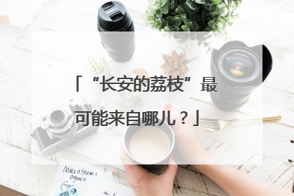 “长安的荔枝”最可能来自哪儿？