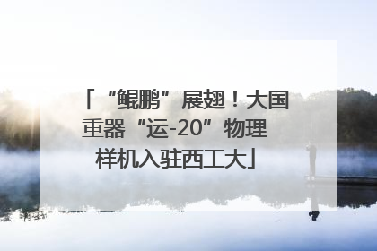 “鲲鹏”展翅！大国重器“运-20”物理样机入驻西工大