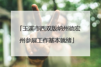 玉溪市西双版纳州德宏州参展工作基本就绪