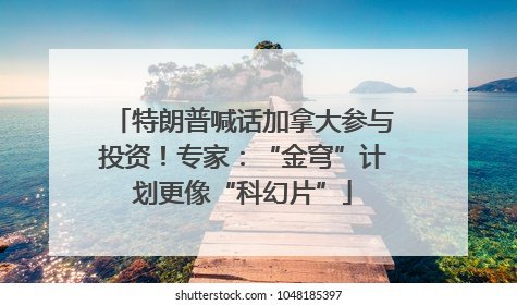 特朗普喊话加拿大参与投资！专家：“金穹”计划更像“科幻片”