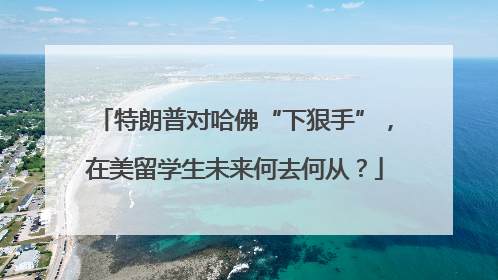 特朗普对哈佛“下狠手”，在美留学生未来何去何从？