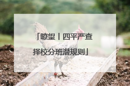 瞭望丨四平严查择校分班潜规则