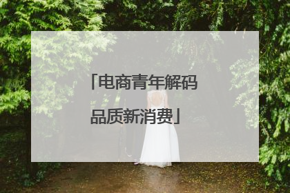 电商青年解码品质新消费