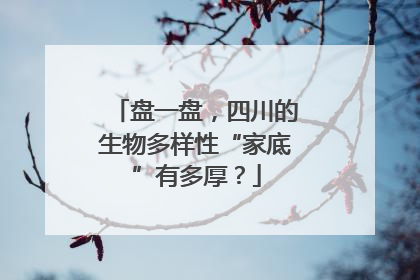 盘一盘，四川的生物多样性“家底”有多厚？
