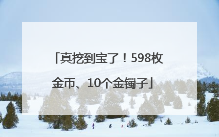 真挖到宝了！598枚金币、10个金镯子