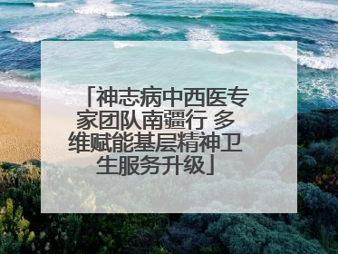 神志病中西医专家团队南疆行 多维赋能基层精神卫生服务升级