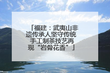 福建：武夷山非遗传承人坚守传统 手工制茶技艺再现“岩骨花香”
