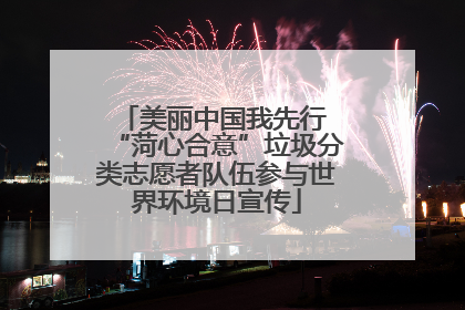 美丽中国我先行 “菏心合意”垃圾分类志愿者队伍参与世界环境日宣传