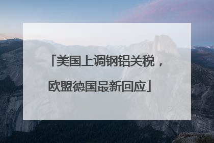 美国上调钢铝关税，欧盟德国最新回应