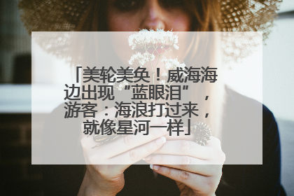 美轮美奂！威海海边出现“蓝眼泪”，游客：海浪打过来，就像星河一样