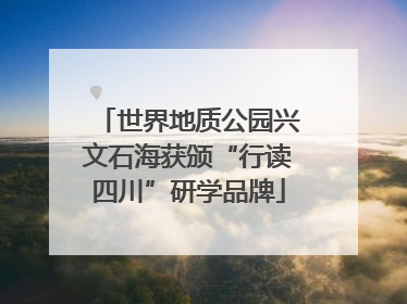 世界地质公园兴文石海获颁“行读四川”研学品牌