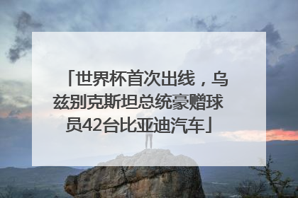 世界杯首次出线，乌兹别克斯坦总统豪赠球员42台比亚迪汽车