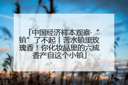 中国经济样本观察·“镇”了不起丨苦水镇里玫瑰香！你化妆品里的六成香产自这个小镇