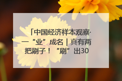 中国经济样本观察·一“业”成名｜真有两把刷子！“刷”出30亿级“颜值经济”