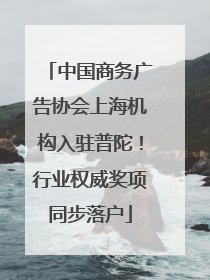 中国商务广告协会上海机构入驻普陀！行业权威奖项同步落户