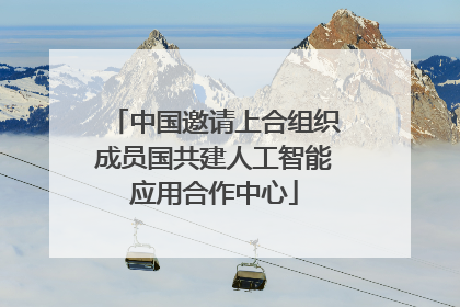 中国邀请上合组织成员国共建人工智能应用合作中心
