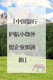 中国银行护航小微外贸企业加速跑