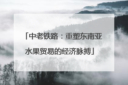 中老铁路：重塑东南亚水果贸易的经济脉搏