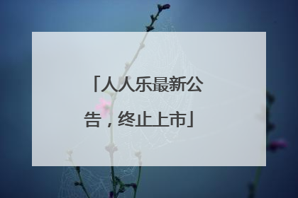 人人乐最新公告，终止上市