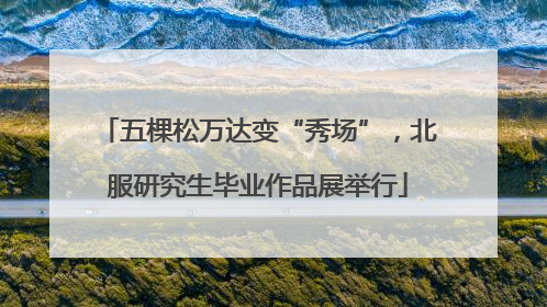 五棵松万达变“秀场”，北服研究生毕业作品展举行