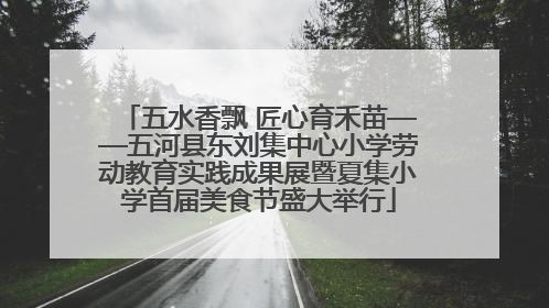 五水香飘 匠心育禾苗——五河县东刘集中心小学劳动教育实践成果展暨夏集小学首届美食节盛大举行