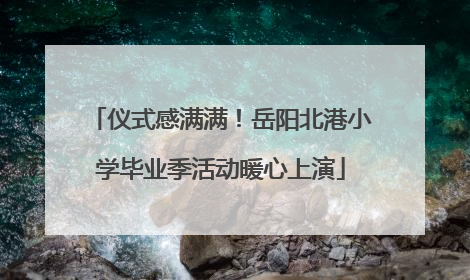 仪式感满满！岳阳北港小学毕业季活动暖心上演