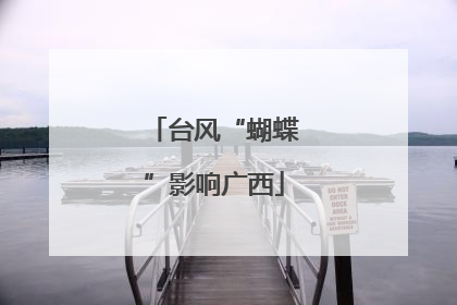 台风“蝴蝶”影响广西