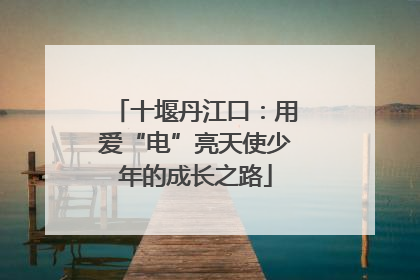 十堰丹江口：用爱“电”亮天使少年的成长之路