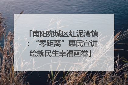 南阳宛城区红泥湾镇：“零距离”惠民宣讲 绘就民生幸福画卷