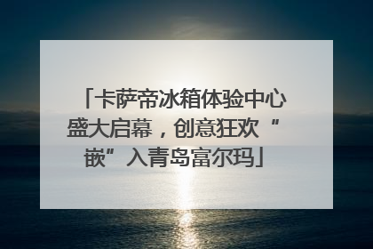 卡萨帝冰箱体验中心盛大启幕，创意狂欢“嵌”入青岛富尔玛