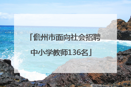 儋州市面向社会招聘中小学教师136名