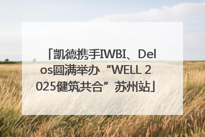 凯德携手IWBI、Delos圆满举办“WELL 2025健筑共合”苏州站