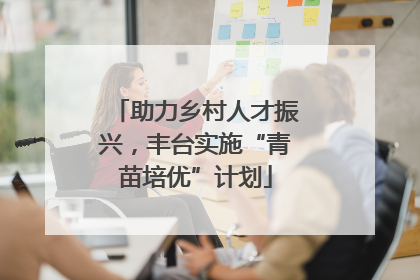助力乡村人才振兴，丰台实施“青苗培优”计划