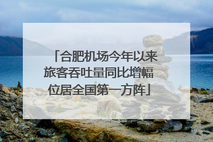 合肥机场今年以来旅客吞吐量同比增幅位居全国第一方阵