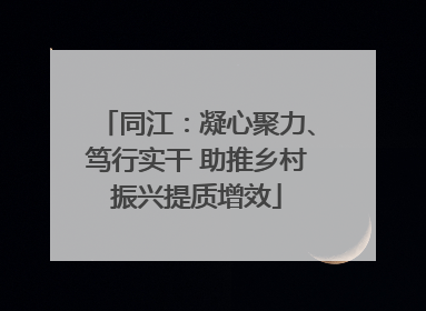 同江：凝心聚力、笃行实干 助推乡村振兴提质增效