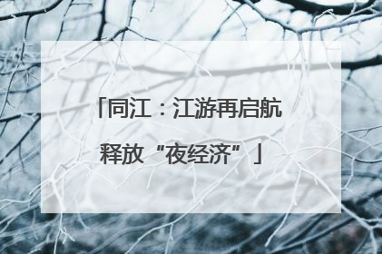 同江：江游再启航 释放“夜经济”