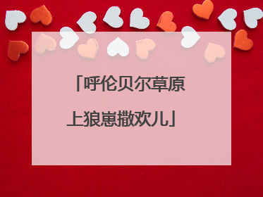 呼伦贝尔草原上狼崽撒欢儿