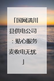 国网潢川县供电公司：贴心服务麦收电无忧
