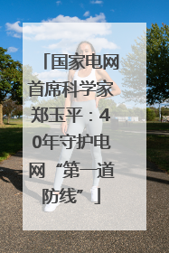 国家电网首席科学家郑玉平：40年守护电网“第一道防线”