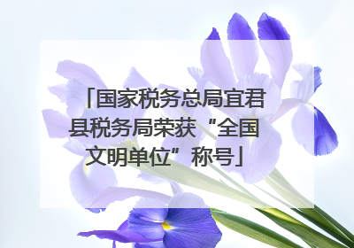 国家税务总局宜君县税务局荣获“全国文明单位”称号