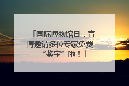 国际博物馆日，青博邀请多位专家免费“鉴宝”啦！