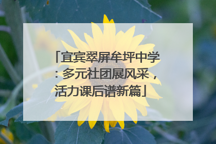 宜宾翠屏牟坪中学：多元社团展风采，活力课后谱新篇