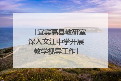 宜宾高县教研室深入文江中学开展教学视导工作