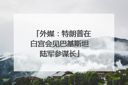外媒：特朗普在白宫会见巴基斯坦陆军参谋长